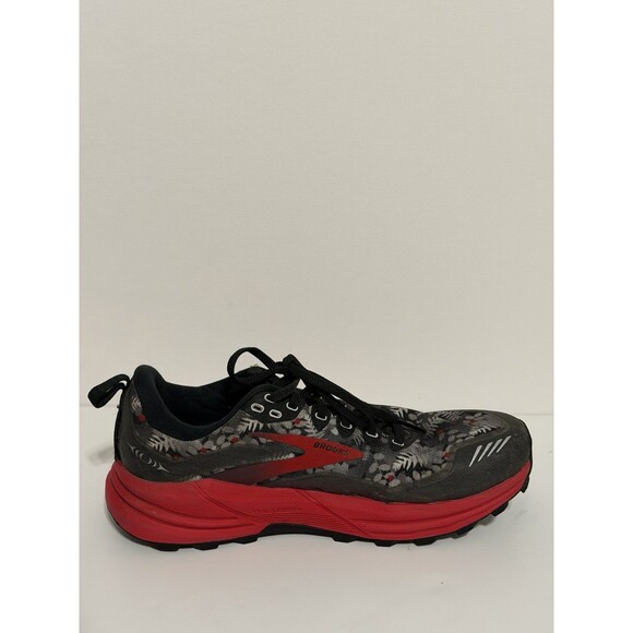 Brooks Cascadia 16 Sasquatch Sneaker Men's Size 8 Red Black Trail Running Shoes - Picture 7 of 11